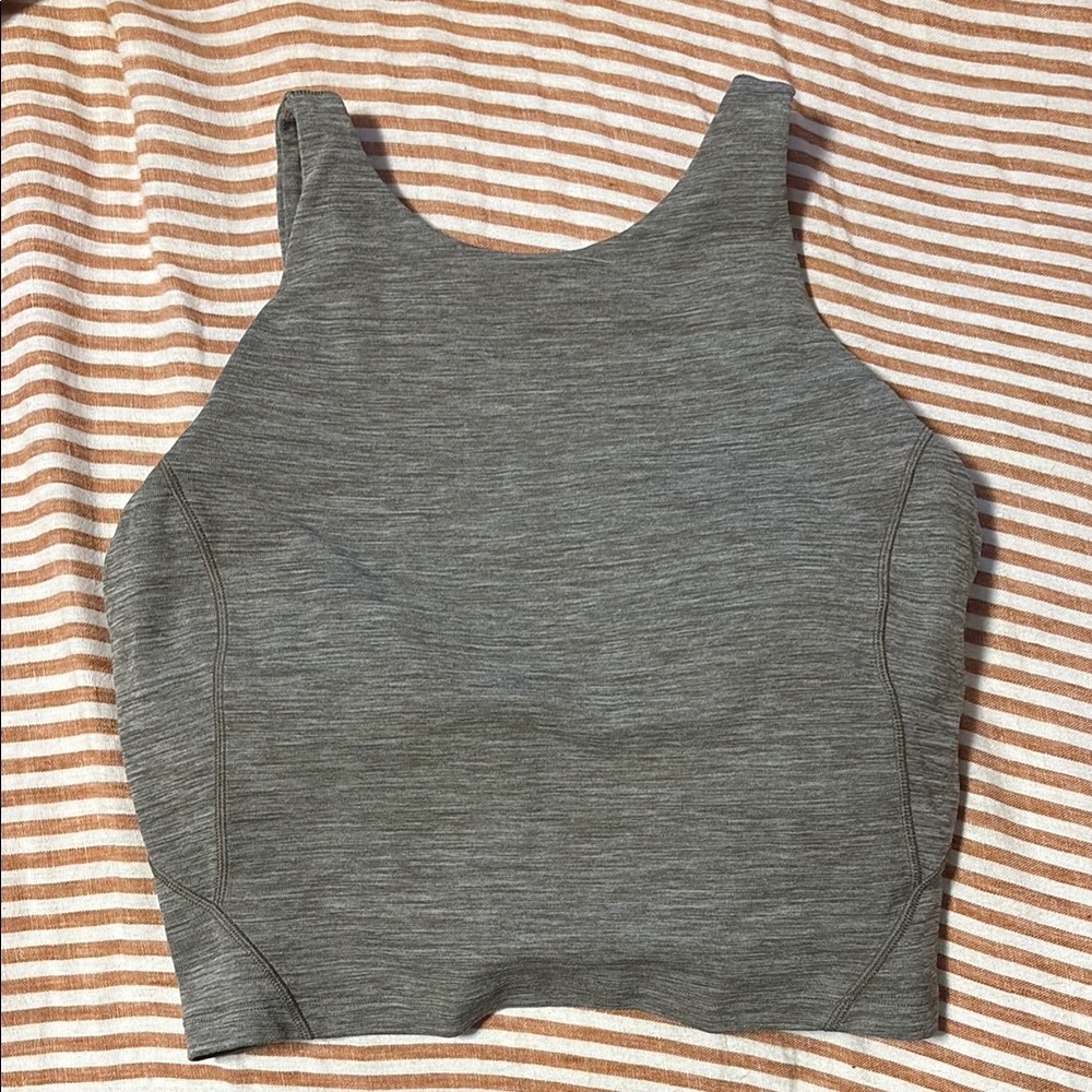 Heathered align high neck
